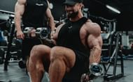 Bicep curls (Pic via Chris Bumstead's Instagram: @cbum)